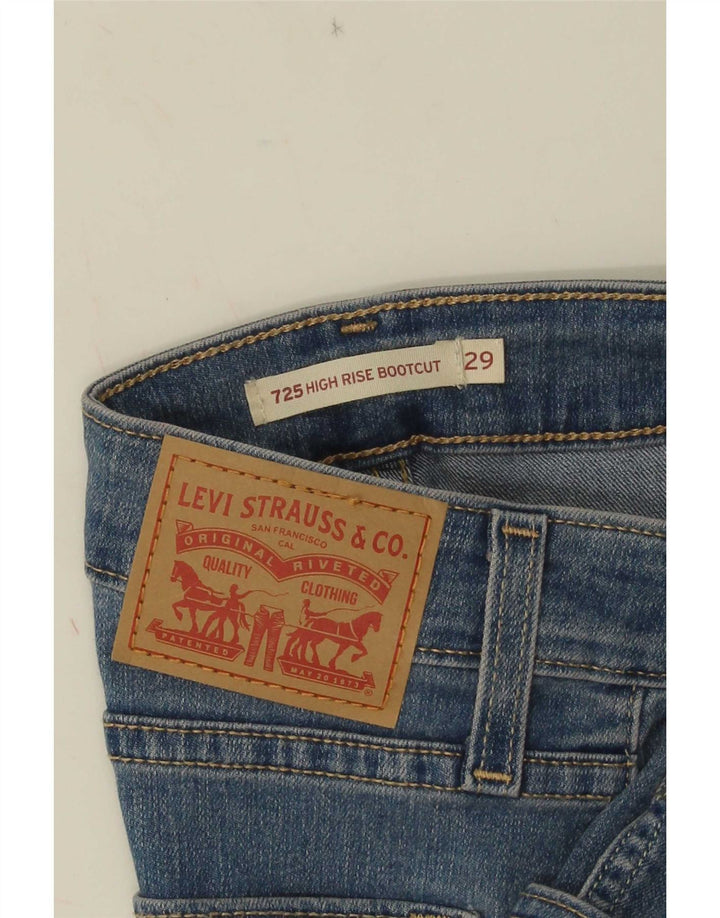 Vaqueros Levi's 725 De Tiro Alto Para Mujer W29 L29 Azul