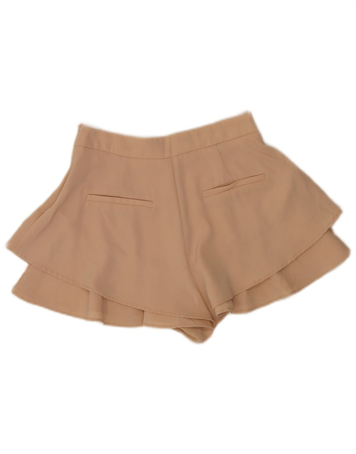 Zara Mujer Shorts Casuales XS W24 Beige
