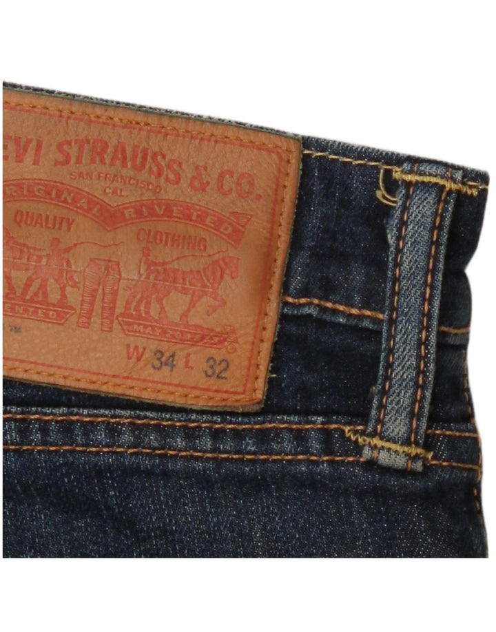 Levi's Hombre 511 Slim Jeans W34 L32 Algodón Azul Marino