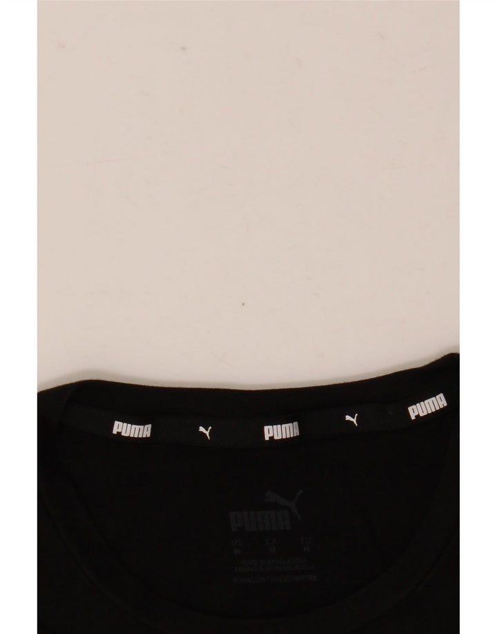 Puma - Camiseta gráfica para mujer, talla 40, talla M, color negro