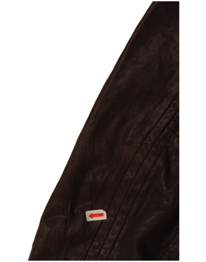 Marks & Spencer Chaqueta de cuero autógrafo para niños 13-14 años Cuero negro