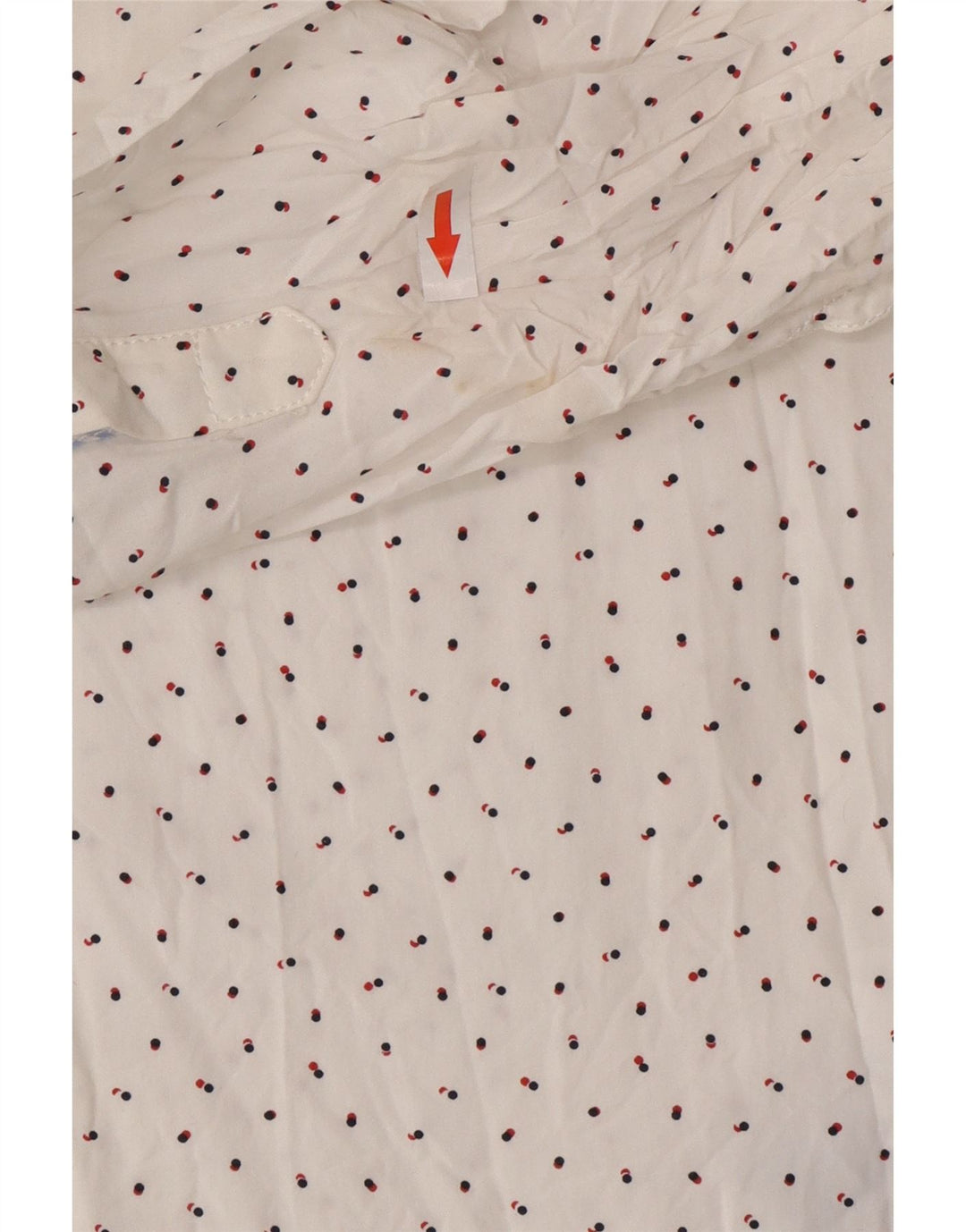 Tommy Hilfiger Camisa para mujer UK 46 Large White Spotted Lyocell