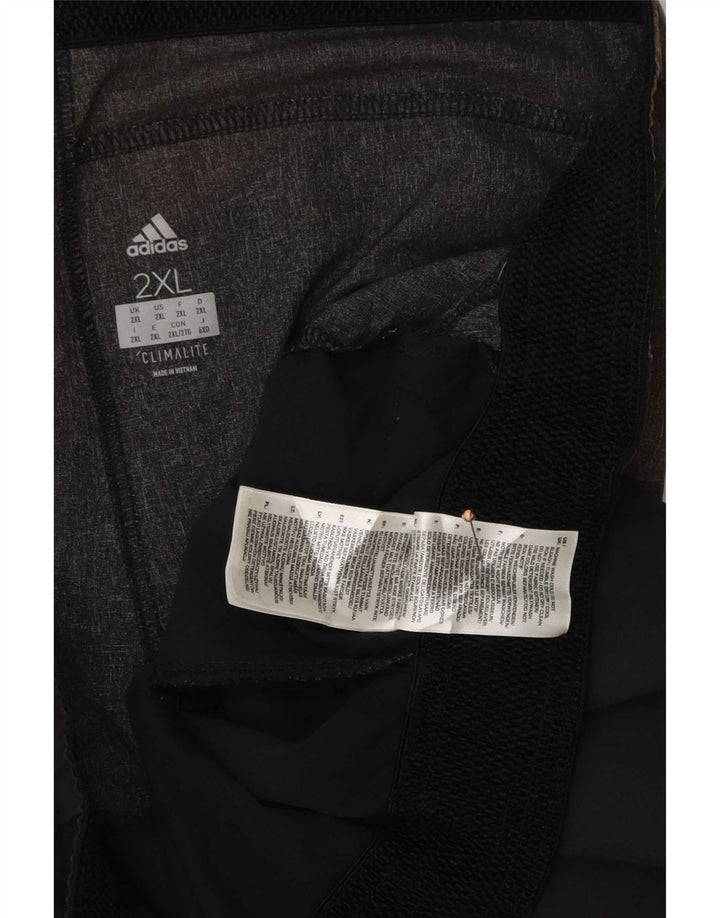 Adidas Mens Climalite Sport Shorts 2XL Negro Colorblock Poliéster
