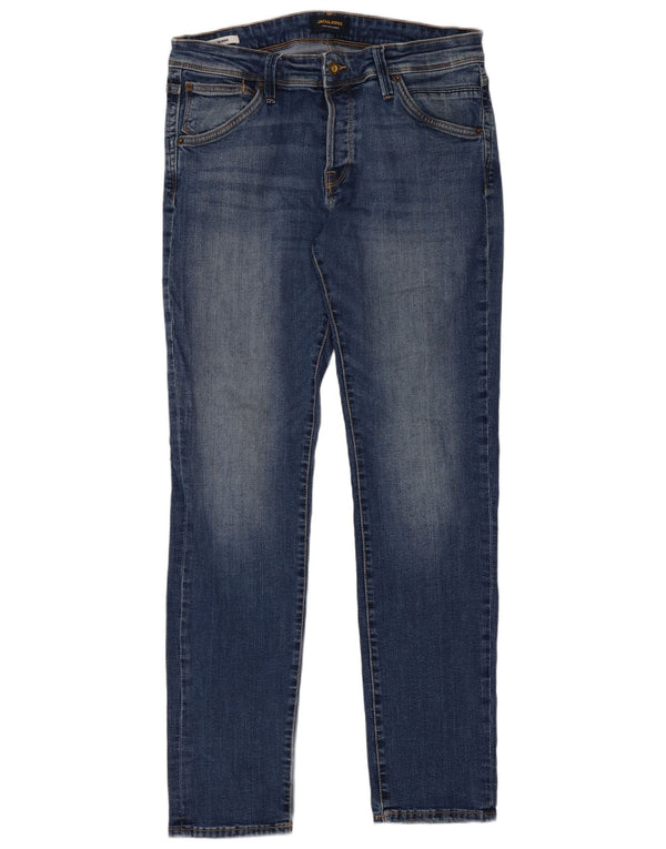 Jack & Jones Hombre GLENN Slim Jeans W32 L32 Algodón Azul
