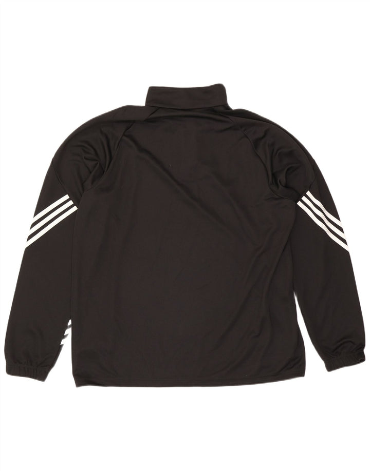 Adidas Mens Climalite Zip Neck Jersey Chándal Top XL Poliéster Negro