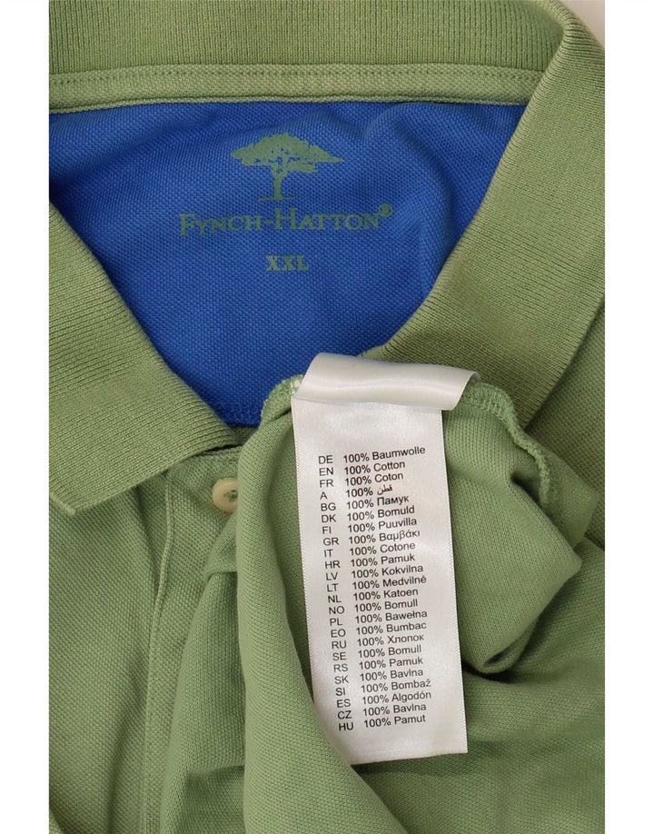 Fynch Hatton Polo para hombre 2XL Algodón verde