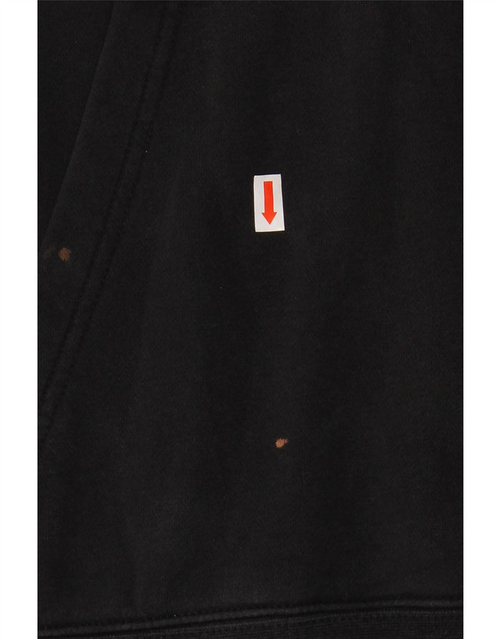 NIKE Sudadera con capucha para hombre, talla grande, algodón negro