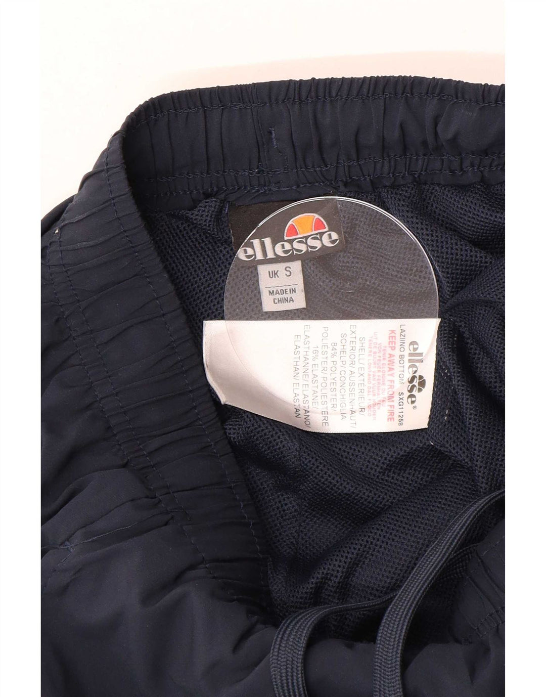 Ellesse Hombre Pantalones De Chándal Joggers Small Azul Marino Poliéster