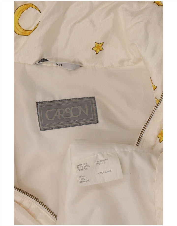 Carson Chaqueta cortavientos con gráfico para mujer EU 40 Medium White