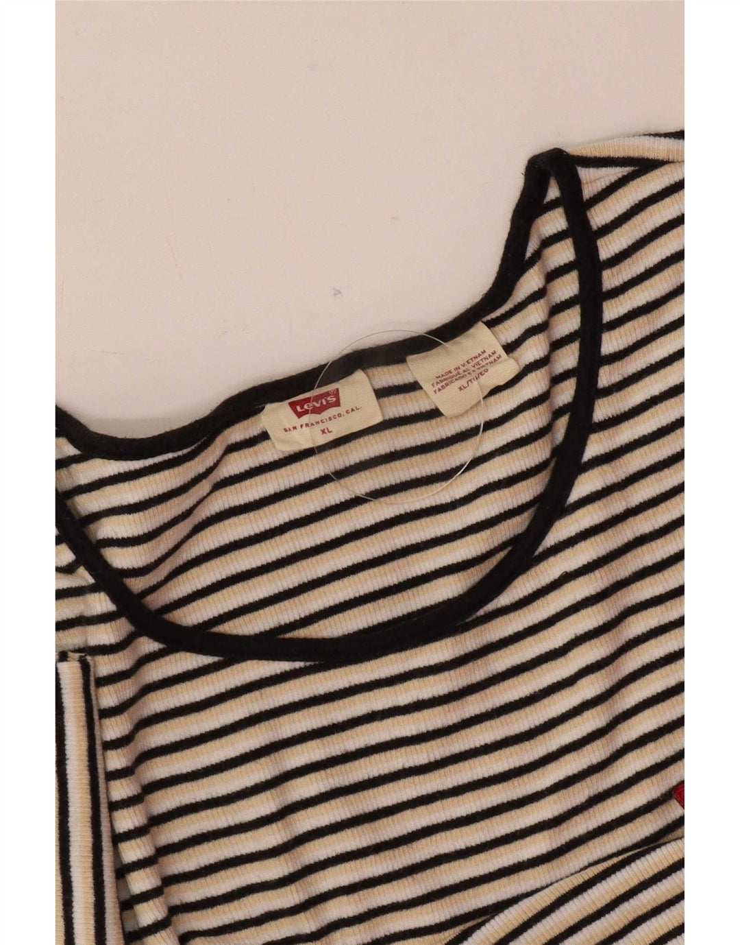 Levi's Camiseta para Mujer Top UK 40 XL Multicolor Rayas