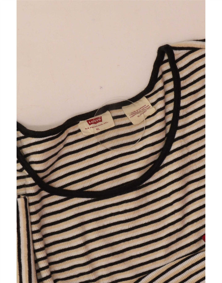 Levi's Camiseta para Mujer Top UK 40 XL Multicolor Rayas
