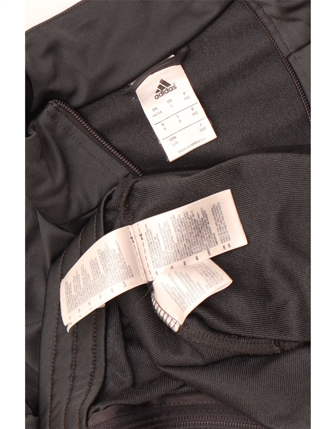 Adidas - Chaqueta de chándal para hombre, talla 44/46, poliéster gris grande