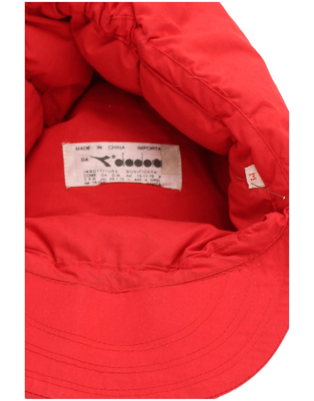 Diadora Gorra Acolchada Con Orejeras Hombre Rojo Mediano
