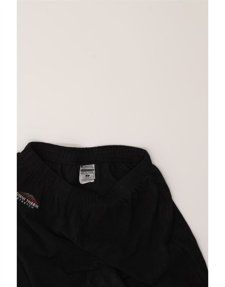 COLUMBIA Womens Tracksuit Trousers UK 12 Medium  Black Polyester Vintage Columbia and Second-Hand Columbia from Messina Hembry 