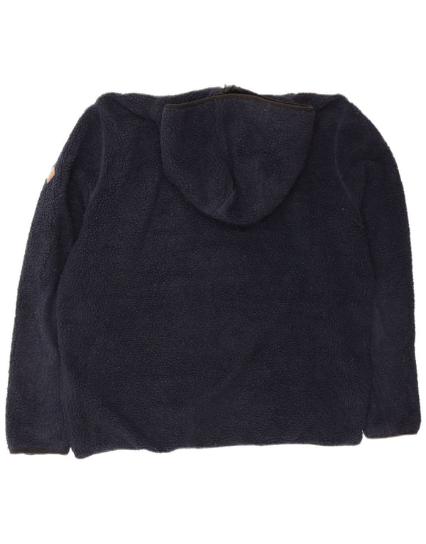 Saltrock Chaqueta polar con capucha para hombre UK 42 XL Poliéster azul marino
