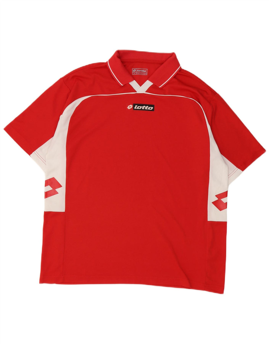 Lotto Polo Gráfico Hombre XL Poliéster Color Block Rojo