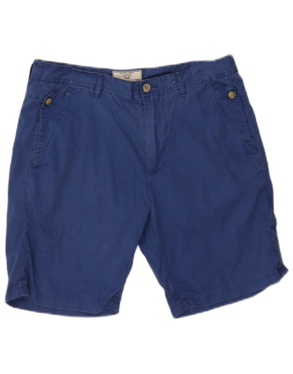 Zara Mens Chino Shorts EU 38 Small W30 Azul