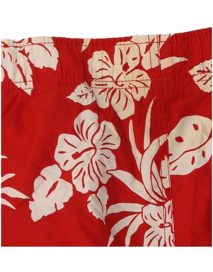 TOMMY HILFIGER Bañador para hombre 2XL Poliéster floral rojo