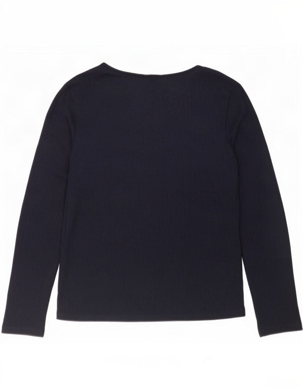 Marks & Spencer Blusa de manga larga para mujer UK 46 Large Azul marino
