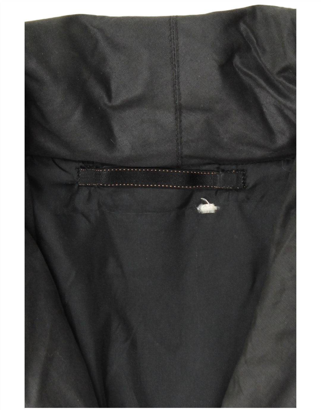 VINTAGE Abrigo cortavientos holgado para mujer Reino Unido 20 2XL Estampado animal negro