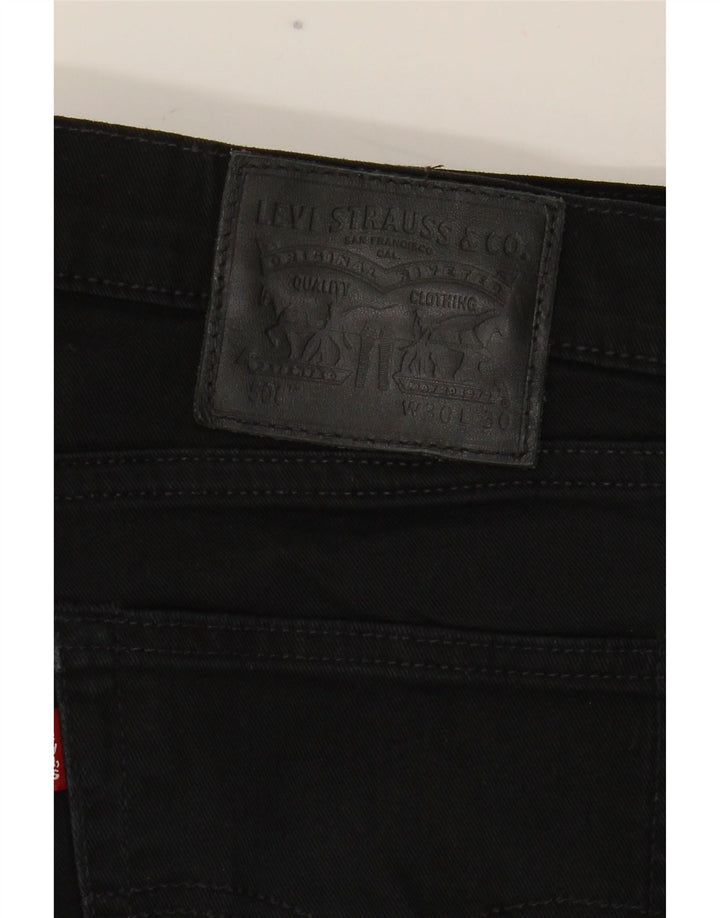 Levi's Hombre 508 Vaqueros cónicos regulares W30 L30 Algodón negro