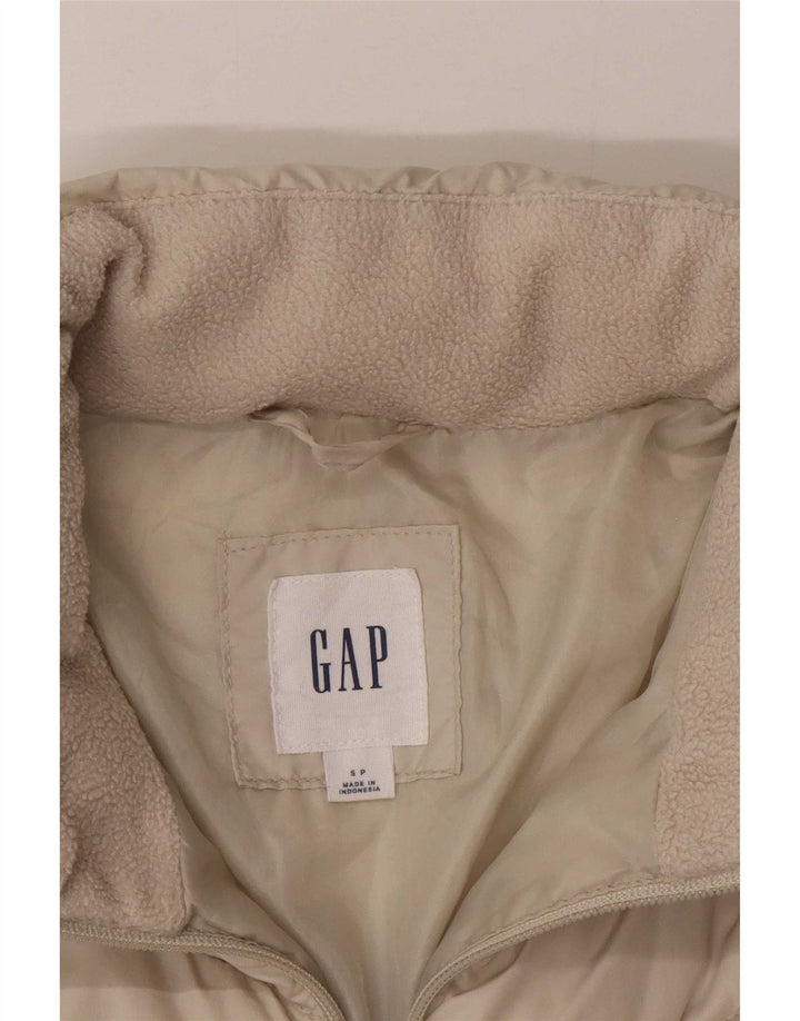 Gap Chaqueta acolchada para mujer UK 10 Small Beige Poliéster