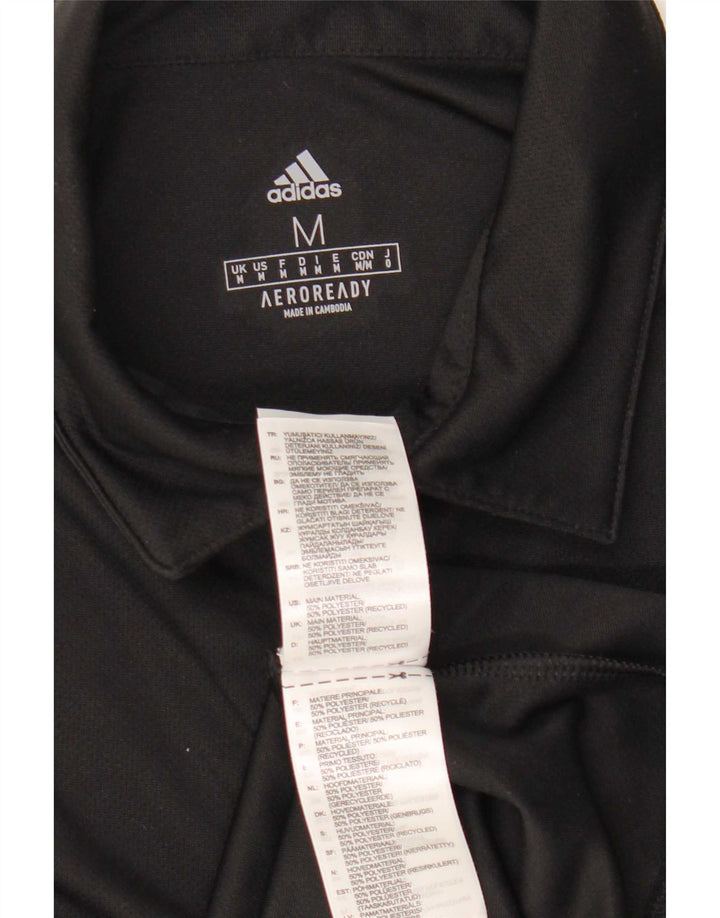 Adidas Hombre Aeroready Polo Polo Mediano Negro Poliéster