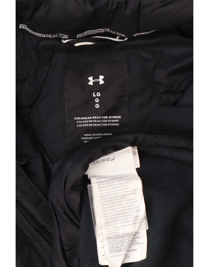 Under Armour Chaqueta acolchada con capucha para hombre Reino Unido 40 Grande Poliéster azul marino
