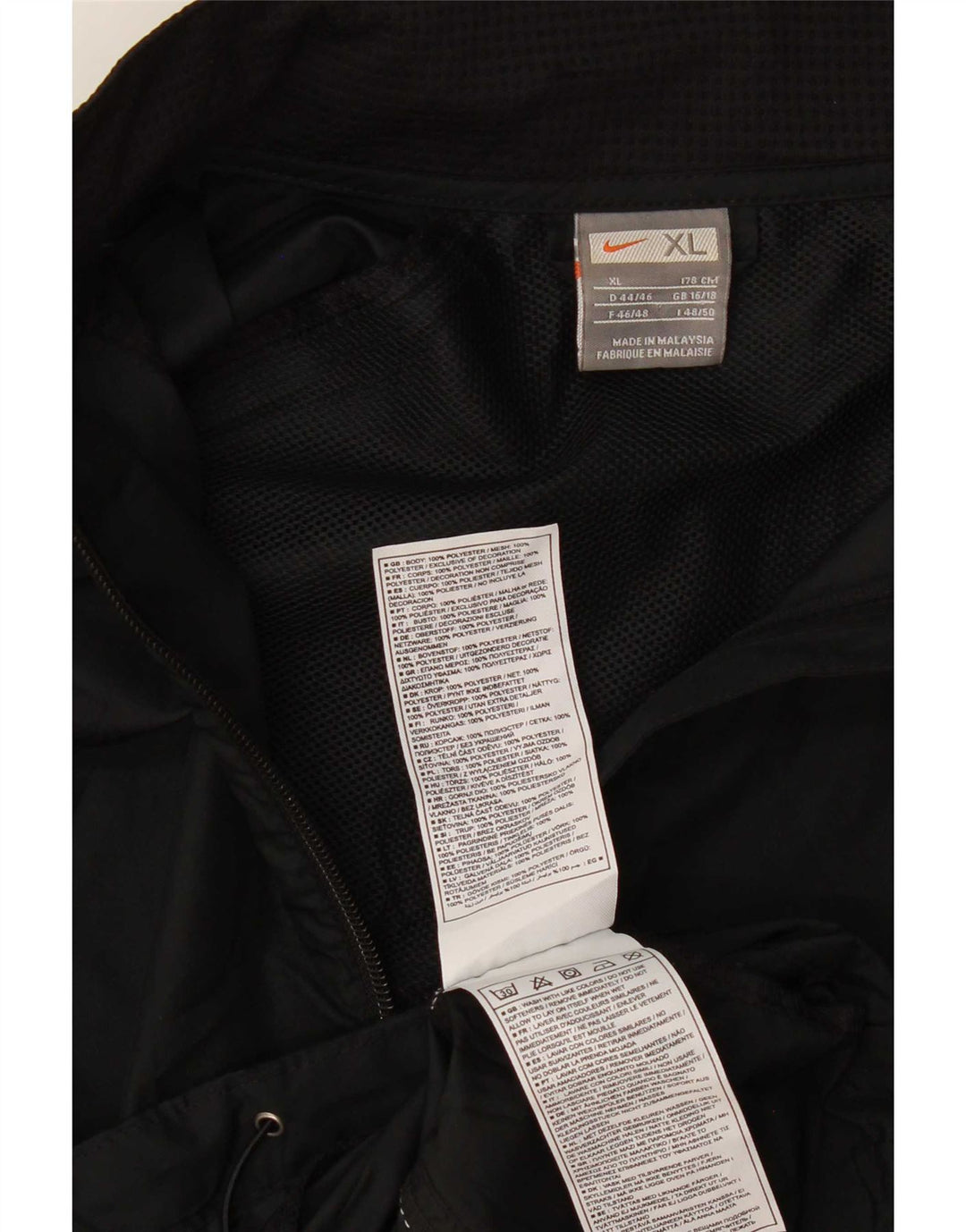 Nike Chaqueta de Chándal para Mujer ES 40/40 XL Negro Poliéster