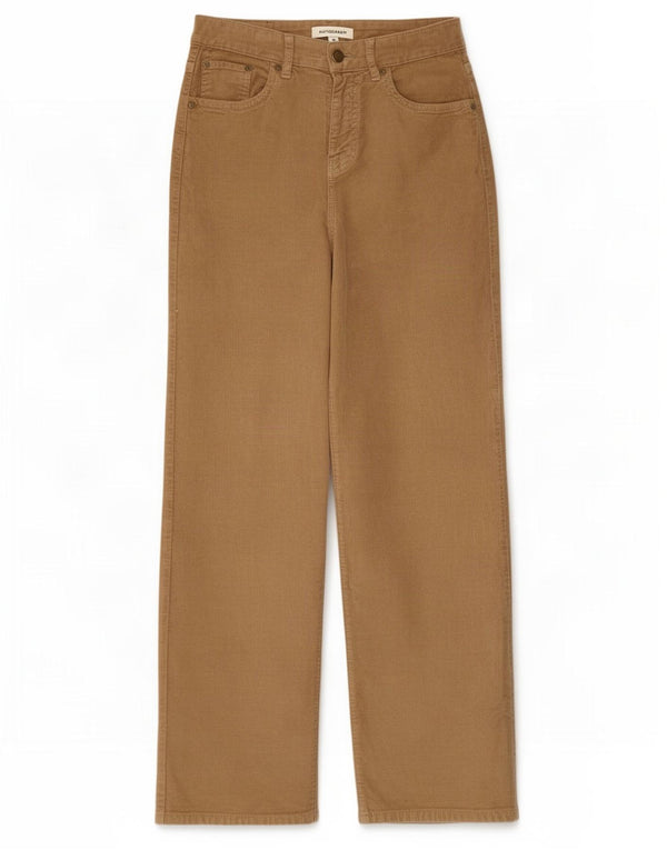 Marks & Spencer Womens High Waist Corduroy Trousers UK 12 Medium W28 L30 Br