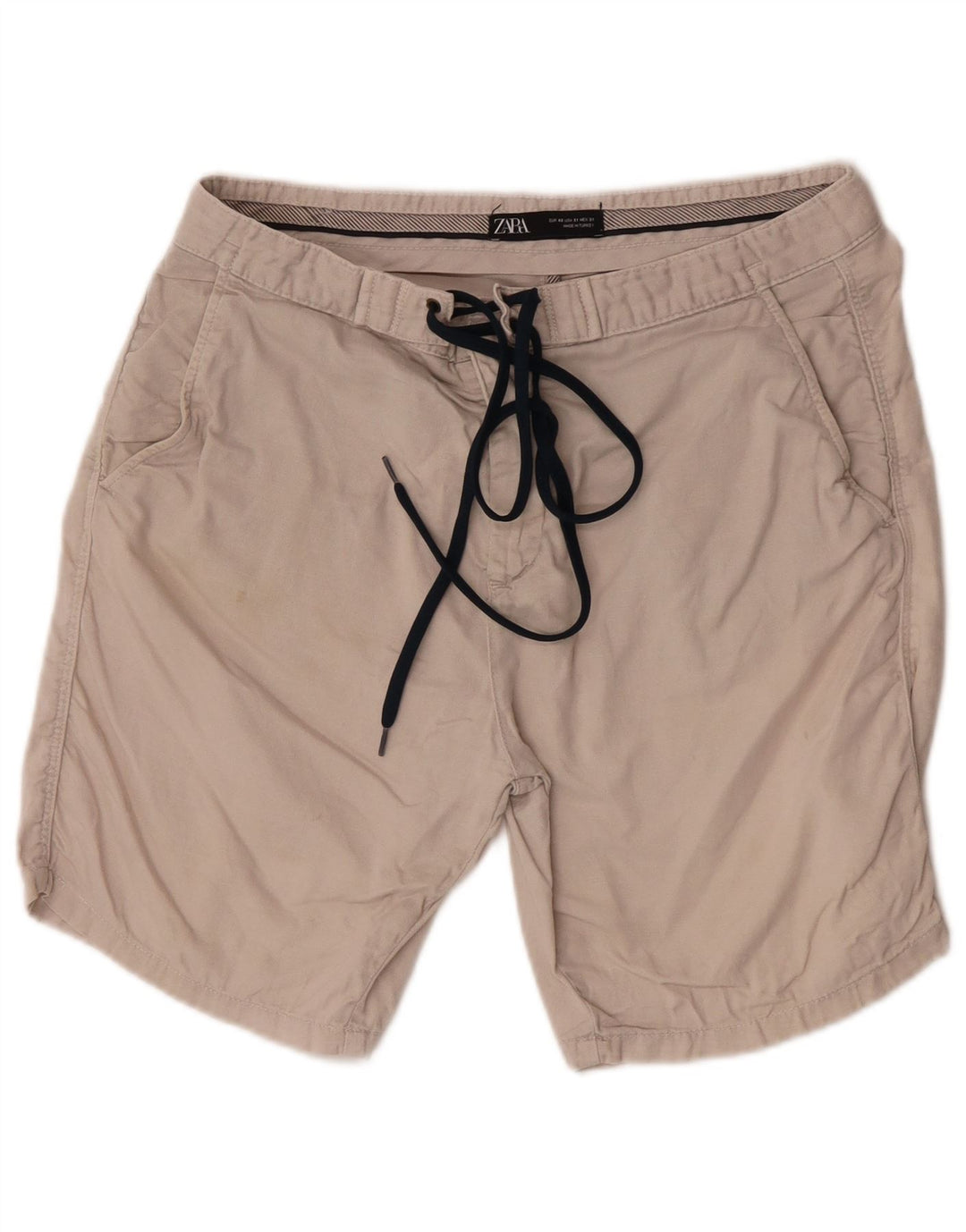 Zara Pantalones cortos chinos para mujer EU 40 Medium W31 Beige