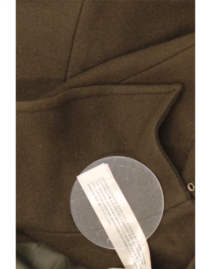 Abrigo Massimo Dutti Mujer UK 46 Large Lana Caqui