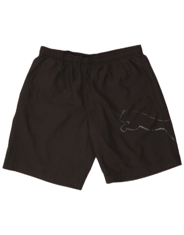 Puma Pantalones cortos deportivos gráficos para hombre XL Negro