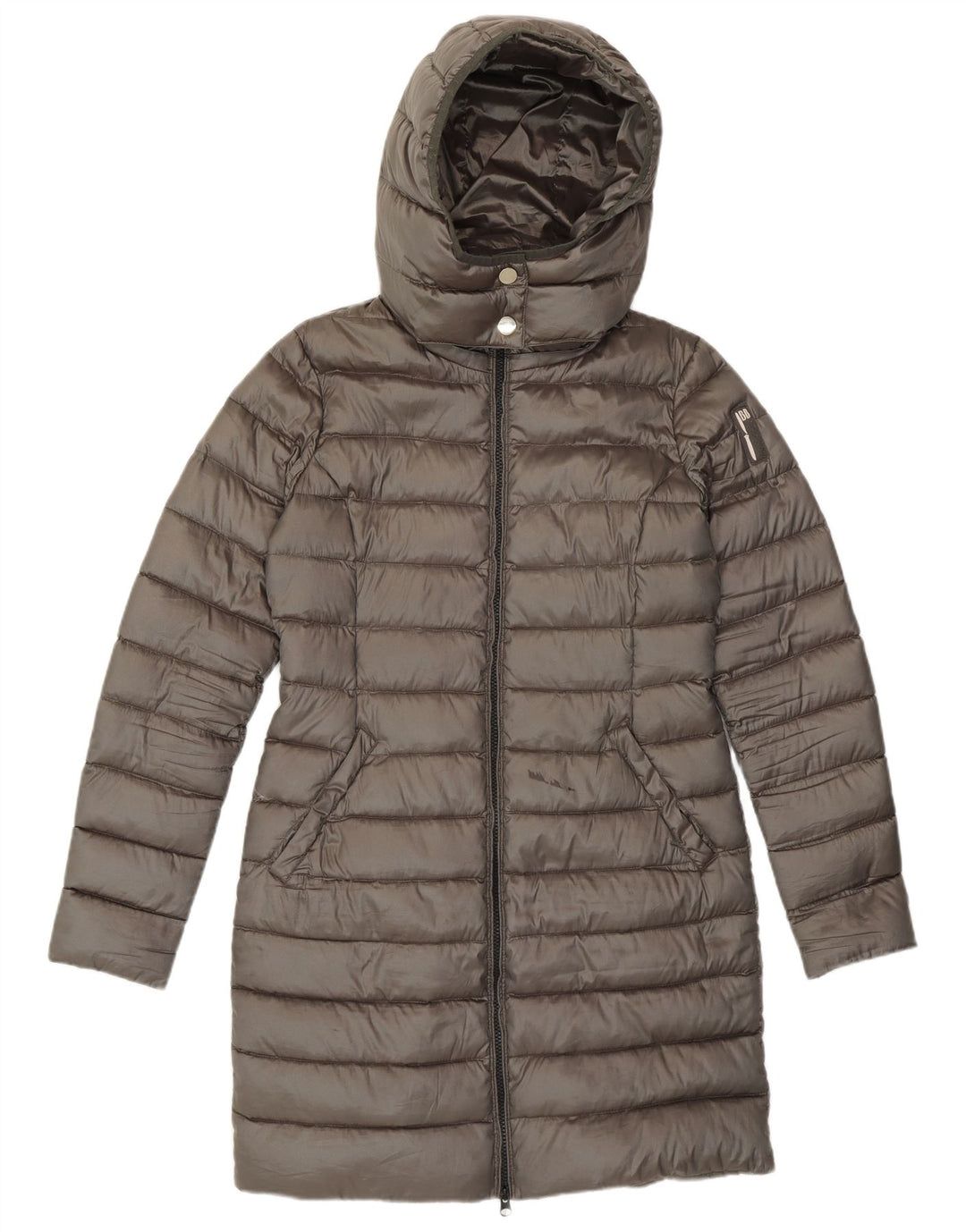 Bomboogie Abrigo acolchado con capucha para mujer Talla 1 Pequeño Poliéster gris