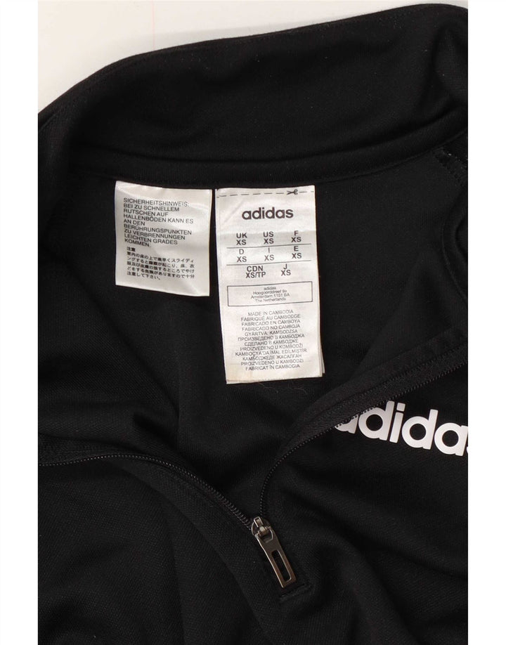 Adidas Hombre Aeroready Zip Neck Jersey Chándal Top XS Poliéster Negro