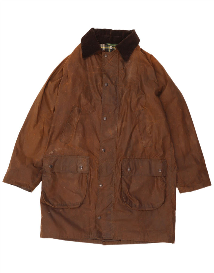 Caber Classics Chaqueta de algodón encerado para hombre UK 38 Algodón marrón medio