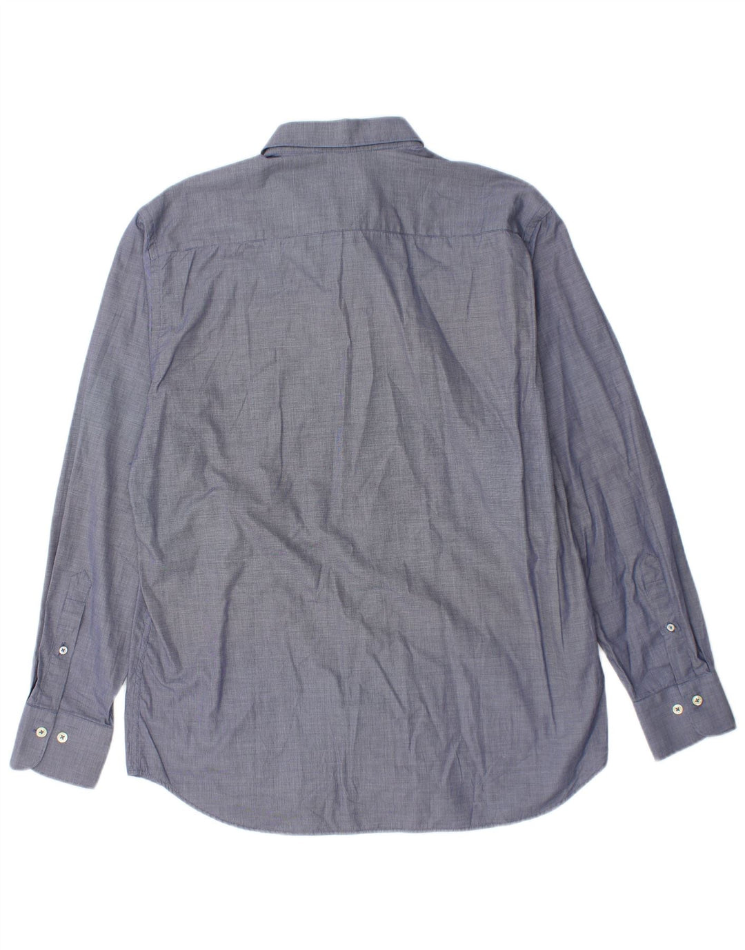 GIANFRANCO FERRE Camisa Hombre Talla 17 43 XL Algodón Azul