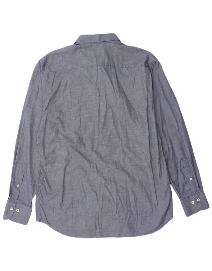 GIANFRANCO FERRE Camisa Hombre Talla 17 43 XL Algodón Azul