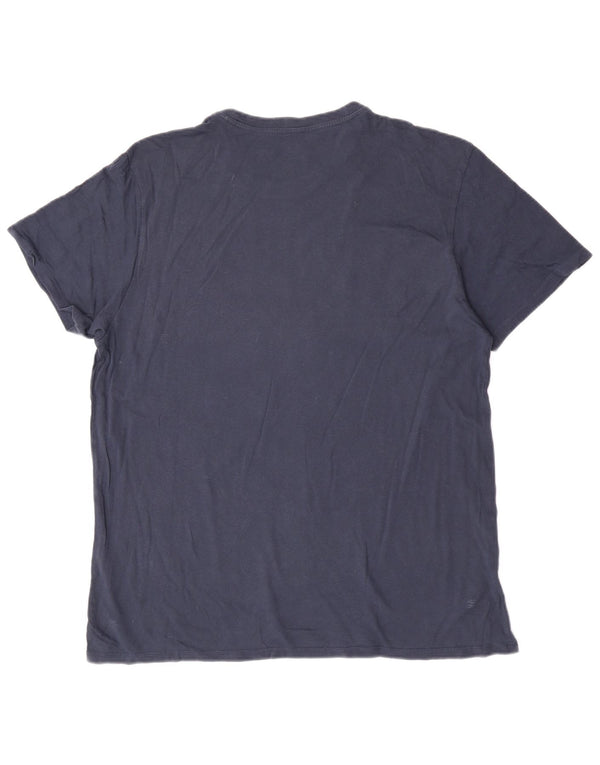 Levi's Camiseta gráfica 501 para hombre Top 2XL Azul marino Colorblock