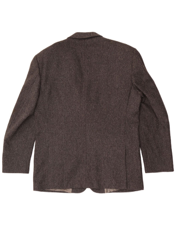 Stefanel Chaqueta tipo blazer de 3 botones para hombre IT 52 XL Lana gris