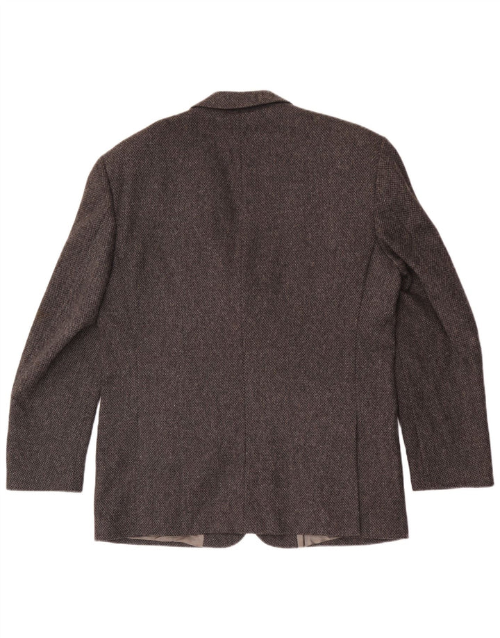 Stefanel Chaqueta tipo blazer de 3 botones para hombre IT 52 XL Lana gris