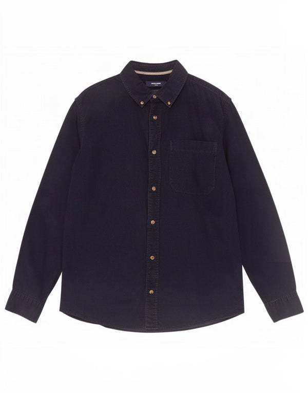 Jack & Jones Hombre Camisa De Pana XL Azul Marino Algodón