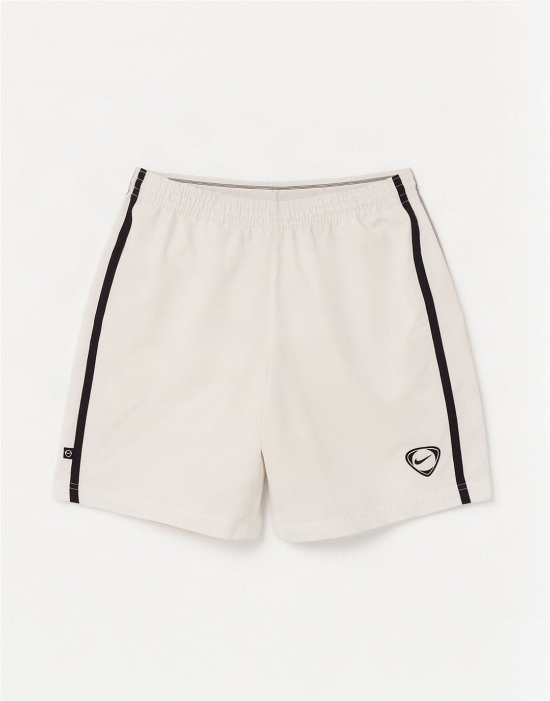 Nike Pantalones cortos deportivos para hombre UK 31/33 Medio Blanco Poliéster