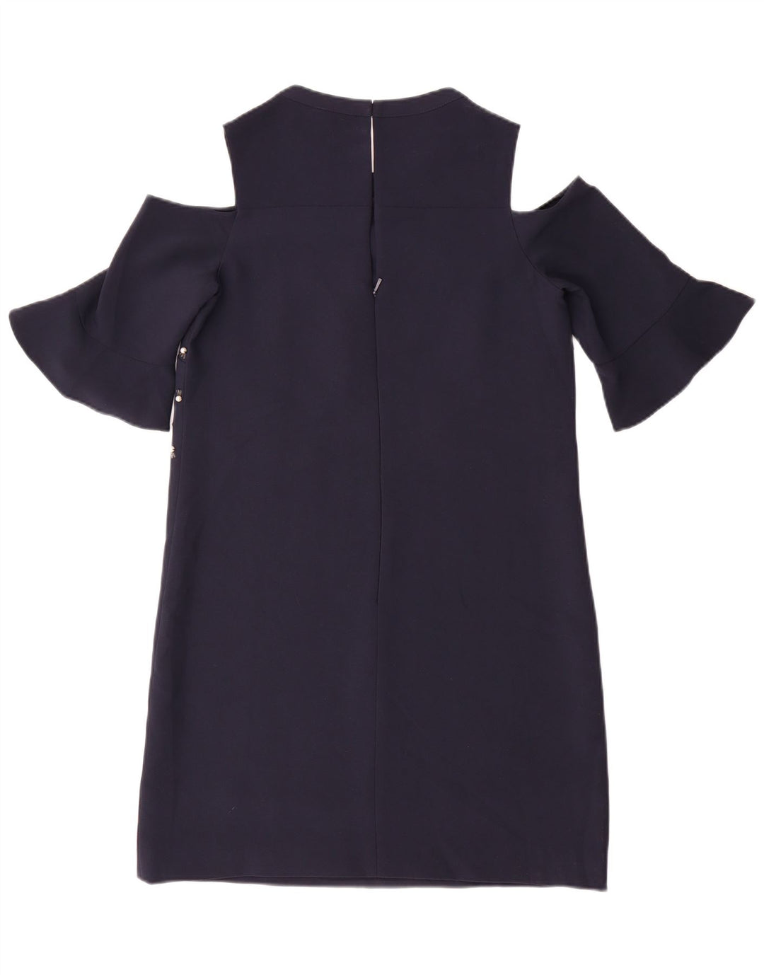 Whistles Vestido con hombros descubiertos para mujer UK 10 Small Poliéster azul marino