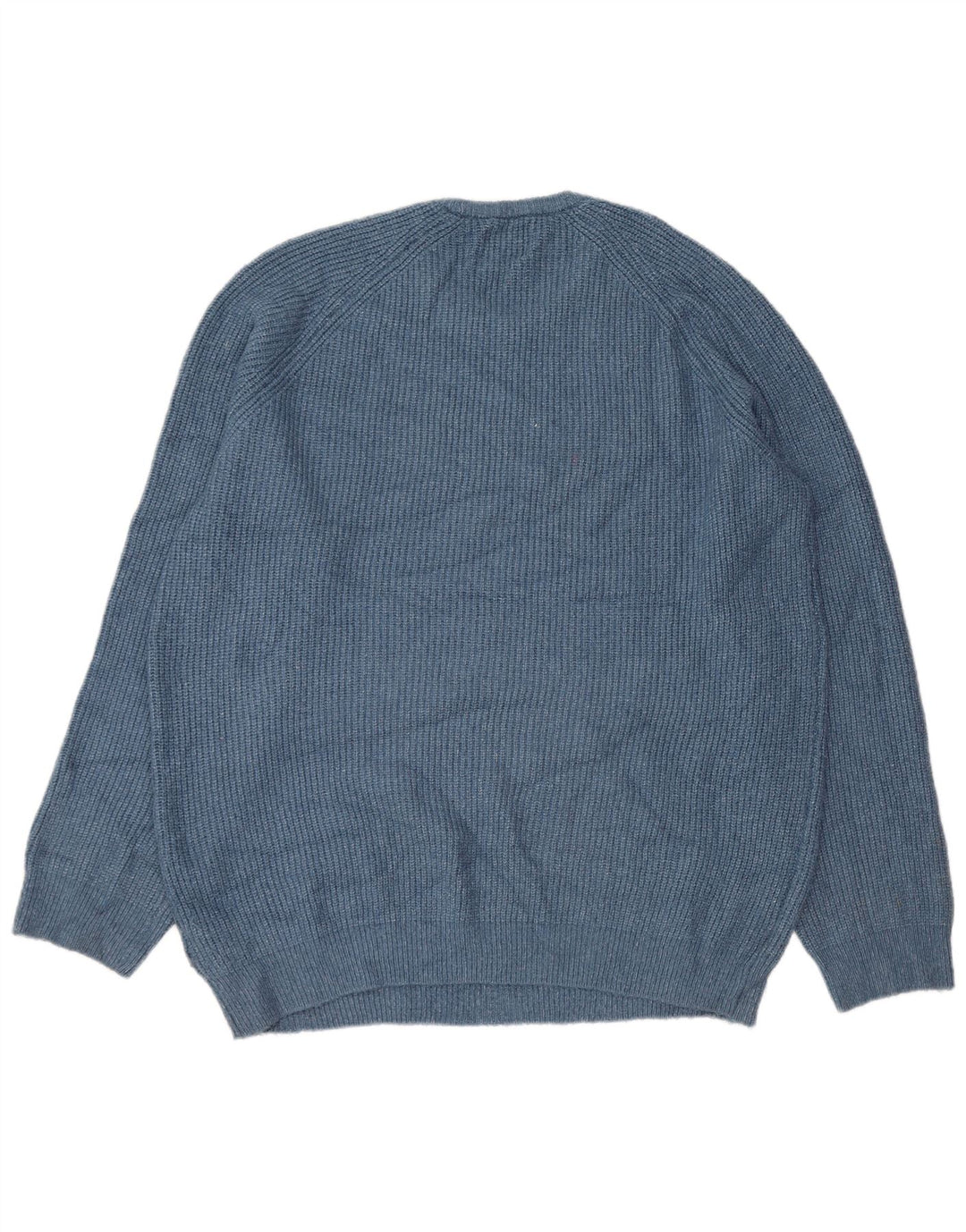Marks & Spencer - Jersey de cuello redondo para hombre, talla 2XL, poliamida azul