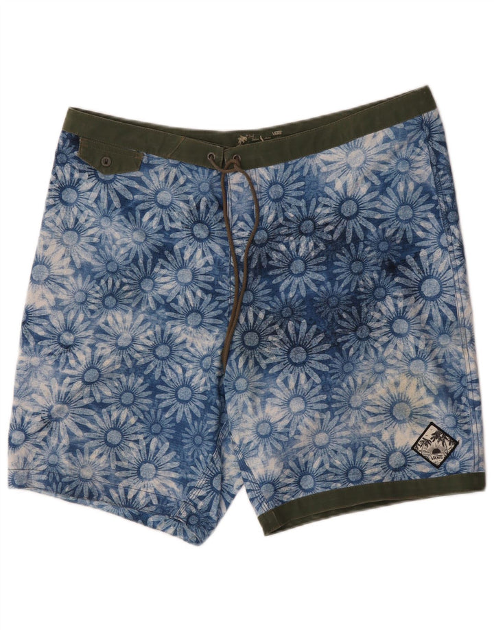 Vans Hombre Bañador Corto Grande Azul Floral Poliéster