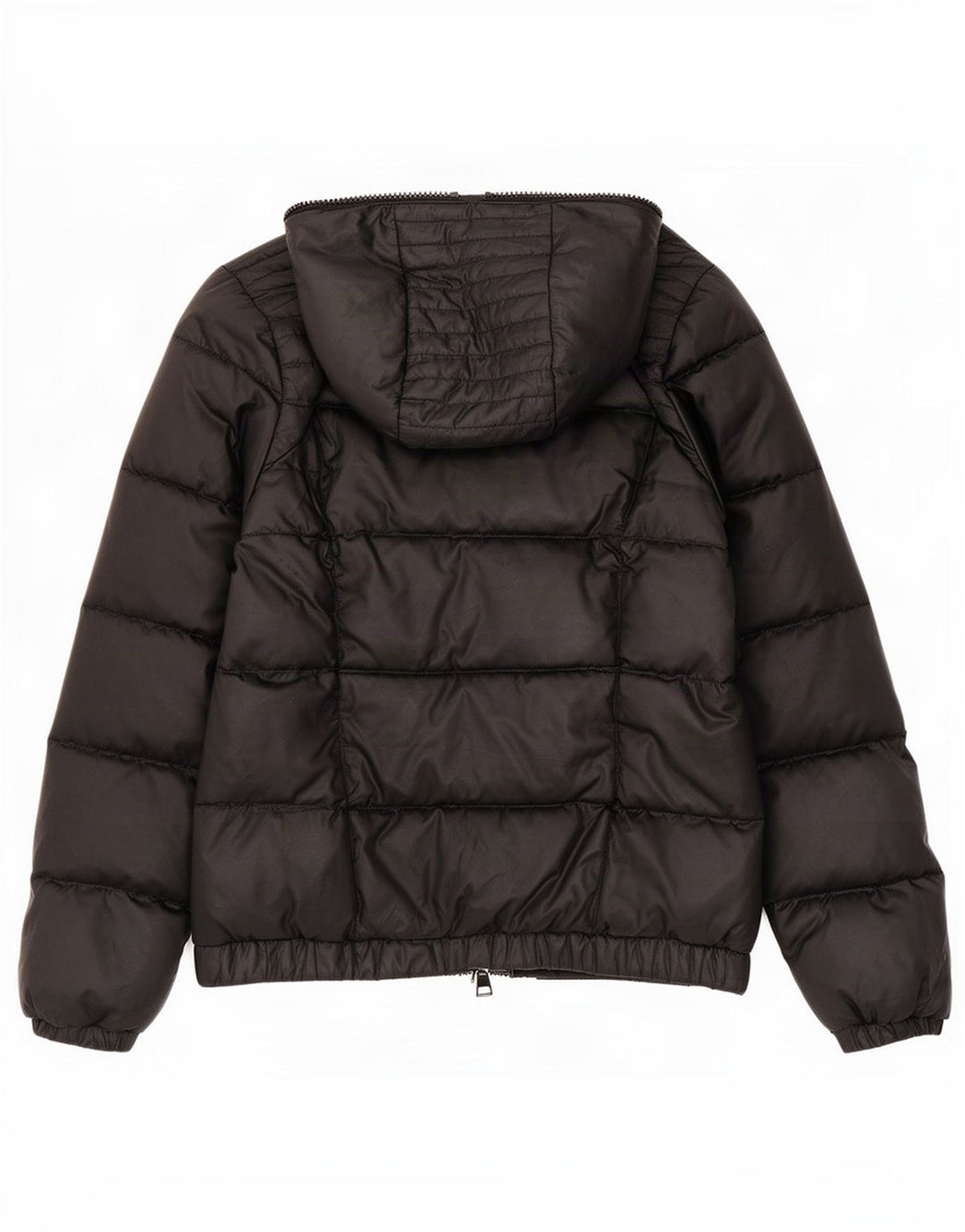 Adidas Chaqueta acolchada con capucha para mujer Reino Unido 12/14 Mediano Negro Poliéster