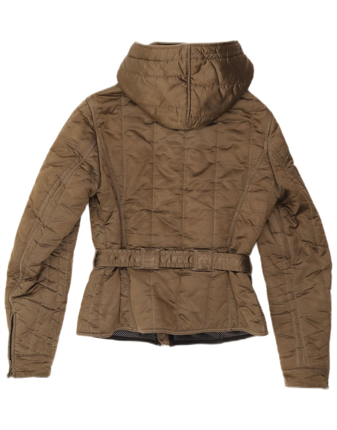 Refrigiwear Chaqueta acolchada con capucha para mujer UK 14 Poliamida marrón medio