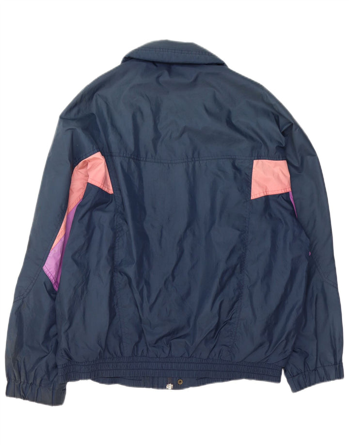 Brugi Cazadora bomber para hombre ES 38 Mediana Azul marino Colorblock Poliéster