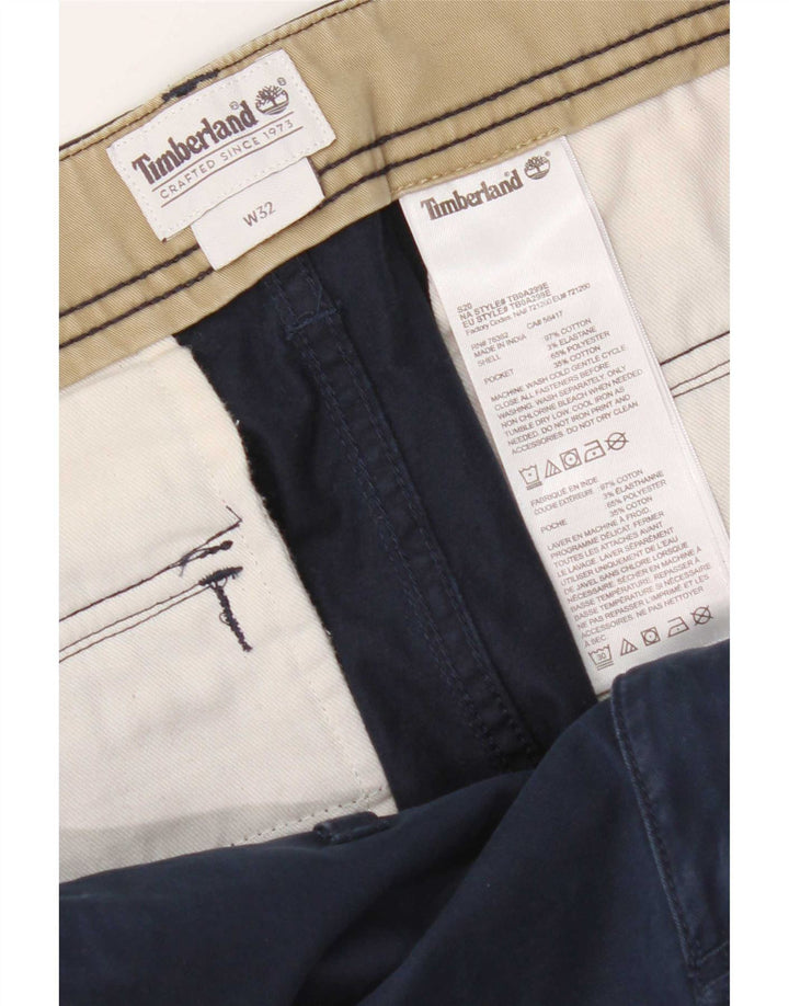 Timberland Pantalones cortos cargo para hombre W32 Algodón azul marino mediano